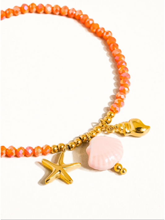 fawn 18k gold-plated beaded bracelet