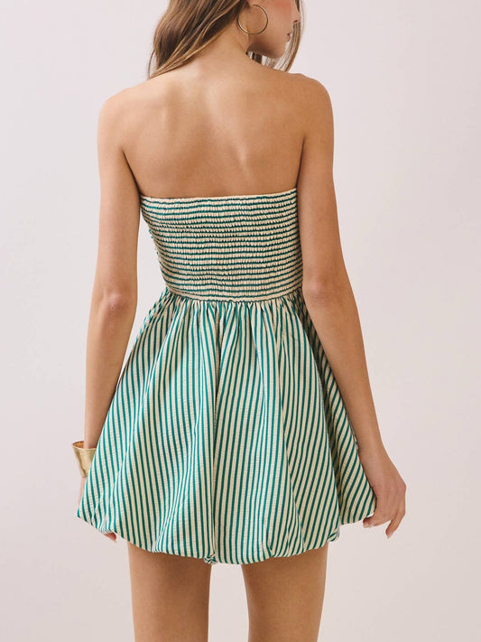 Fern Stripe Mini Dress