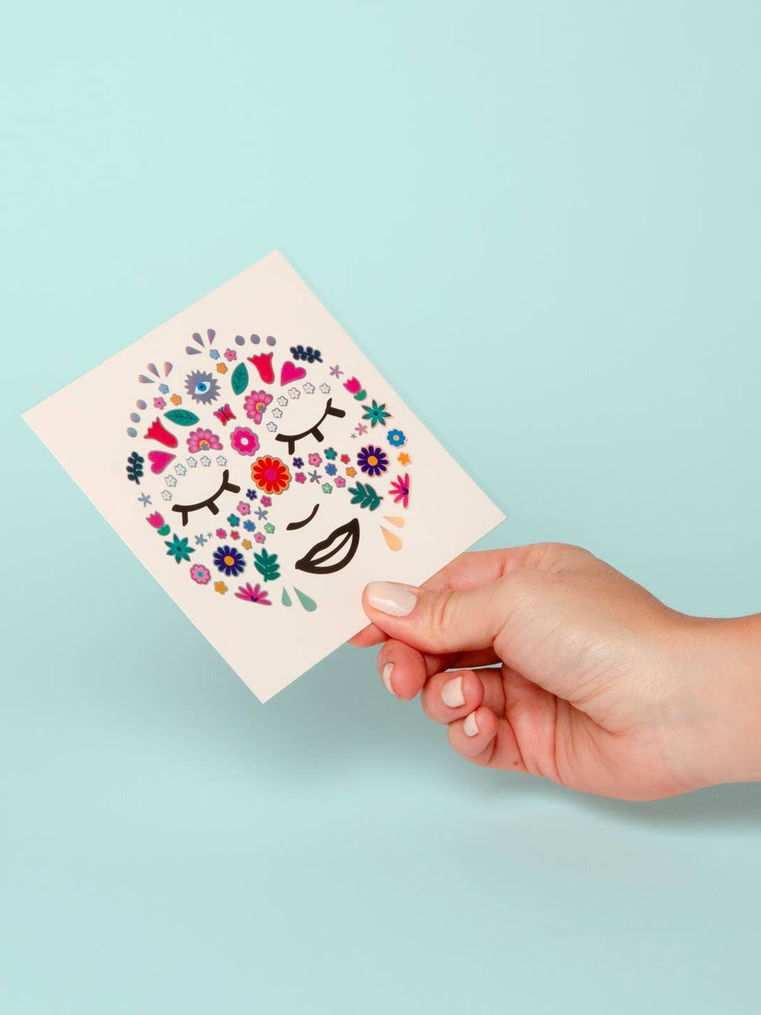 Flower Face Stickers