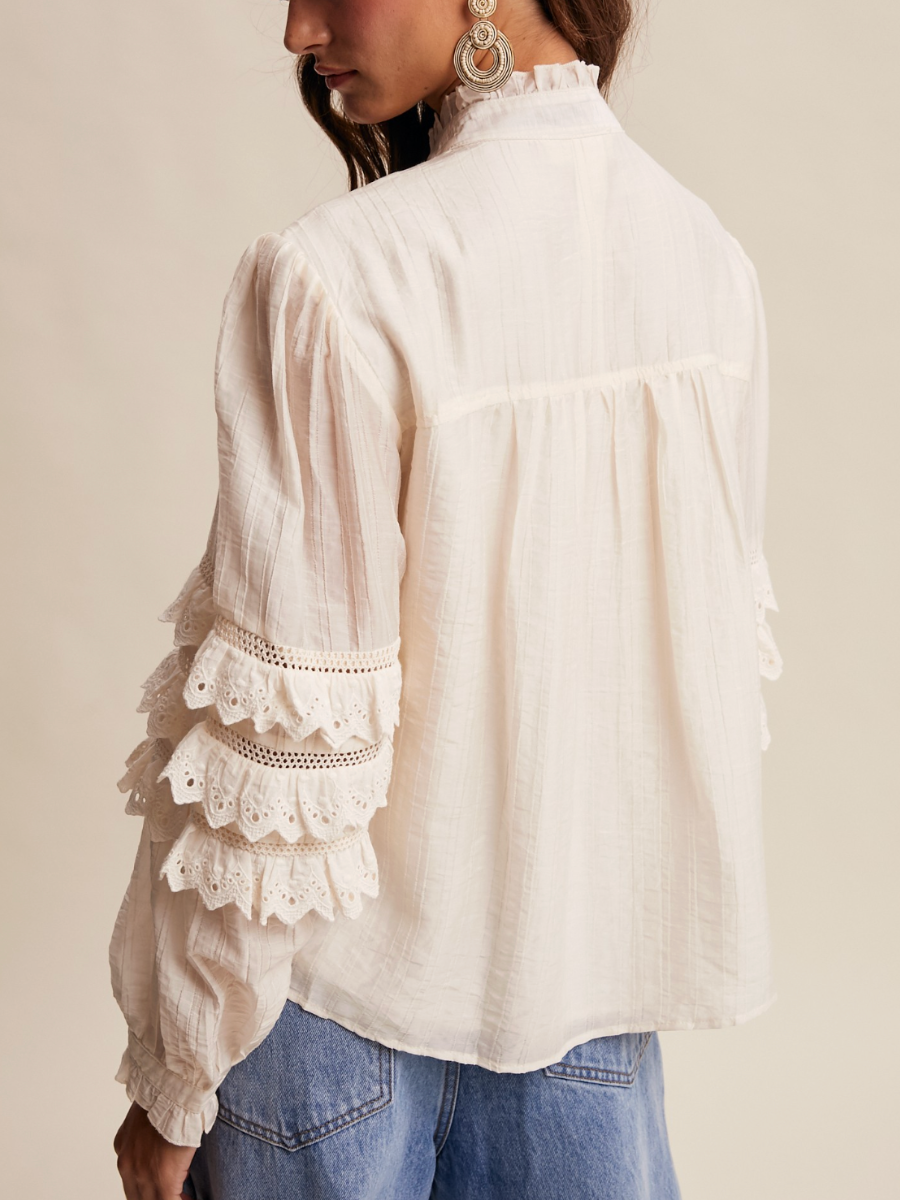 francesca ruffle top