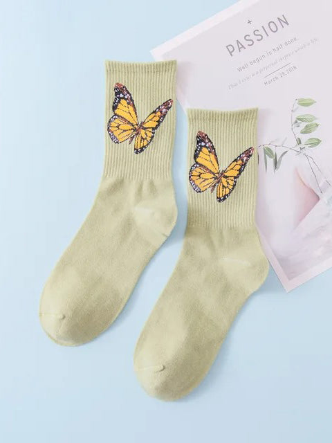Garden Butterfly Socks