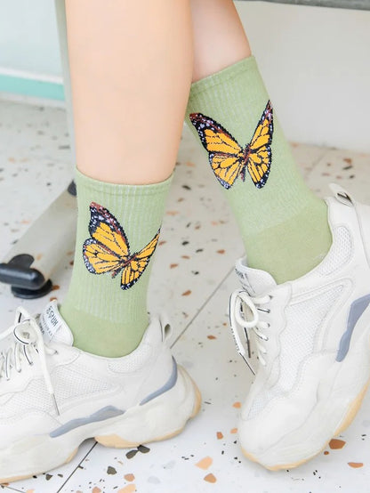 Garden Butterfly Socks
