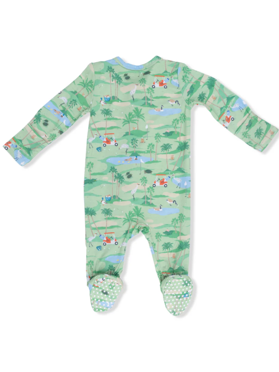 Golf Oasis Animals Zipper Footie