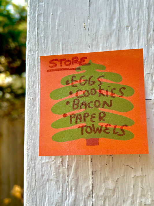 Great Big Pine Tree Sticky Note Pad