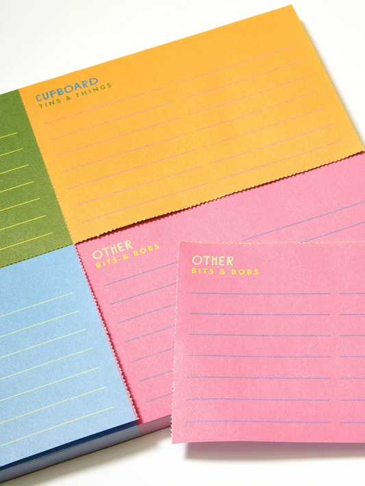 Grocery Colorblock Tear-Off Notepad
