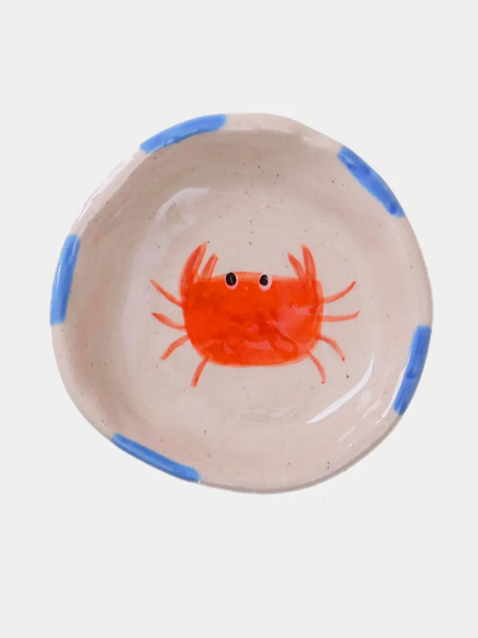 Crab Hand-Painted Ceramic Mini Trinket Dish