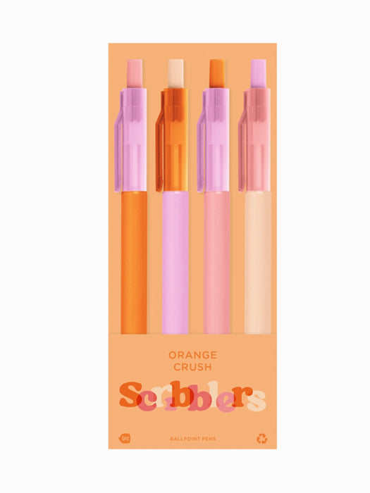 Orange Crush Scribbler 4-Pack