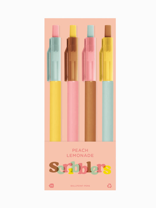 Peach Lemonade Scribbler 4-Pack