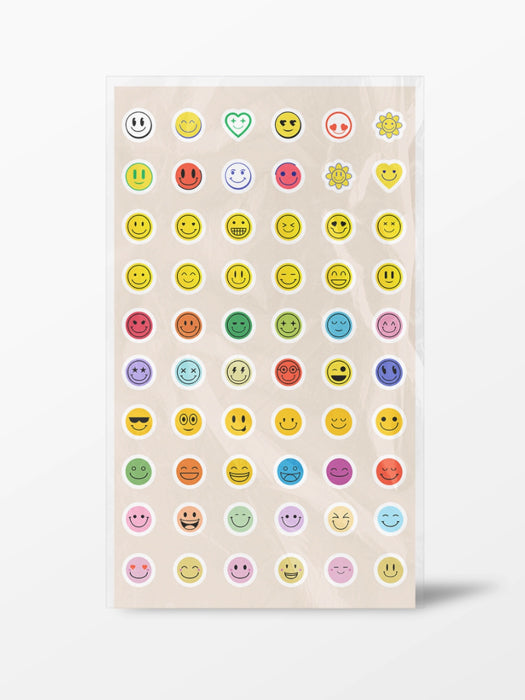 Smiley Icon Sticker Sheet