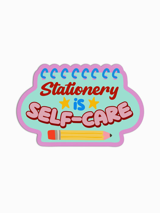 Stationery is Self Care Sticker