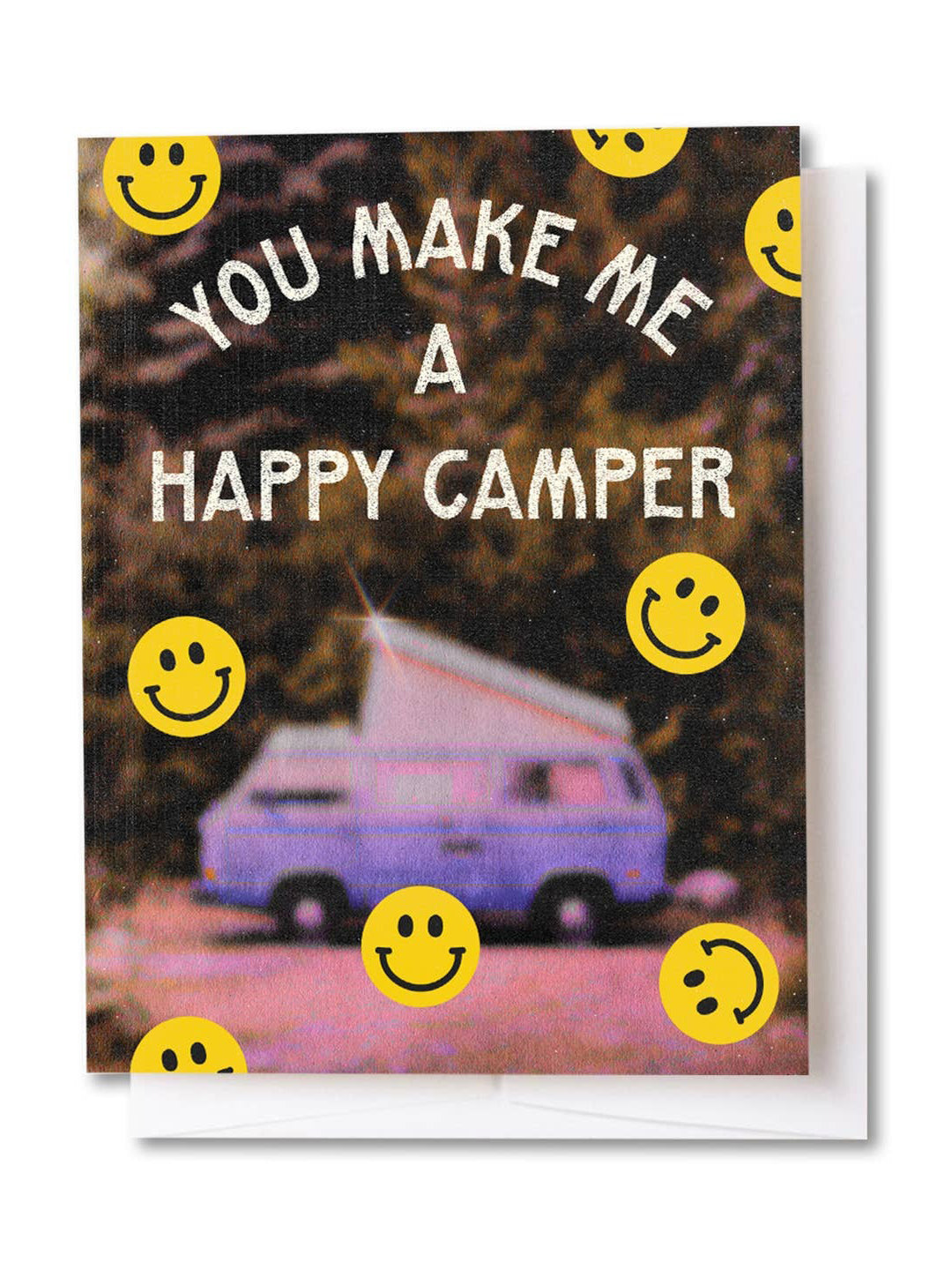 Happy Camper Smiley Card