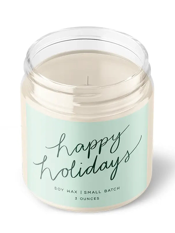 Happy Holidays Soy Candle