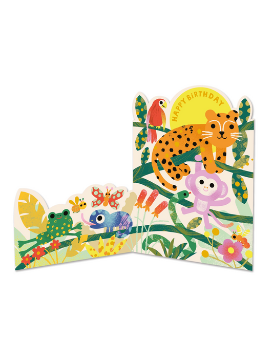 have a wild birthday die-cut card