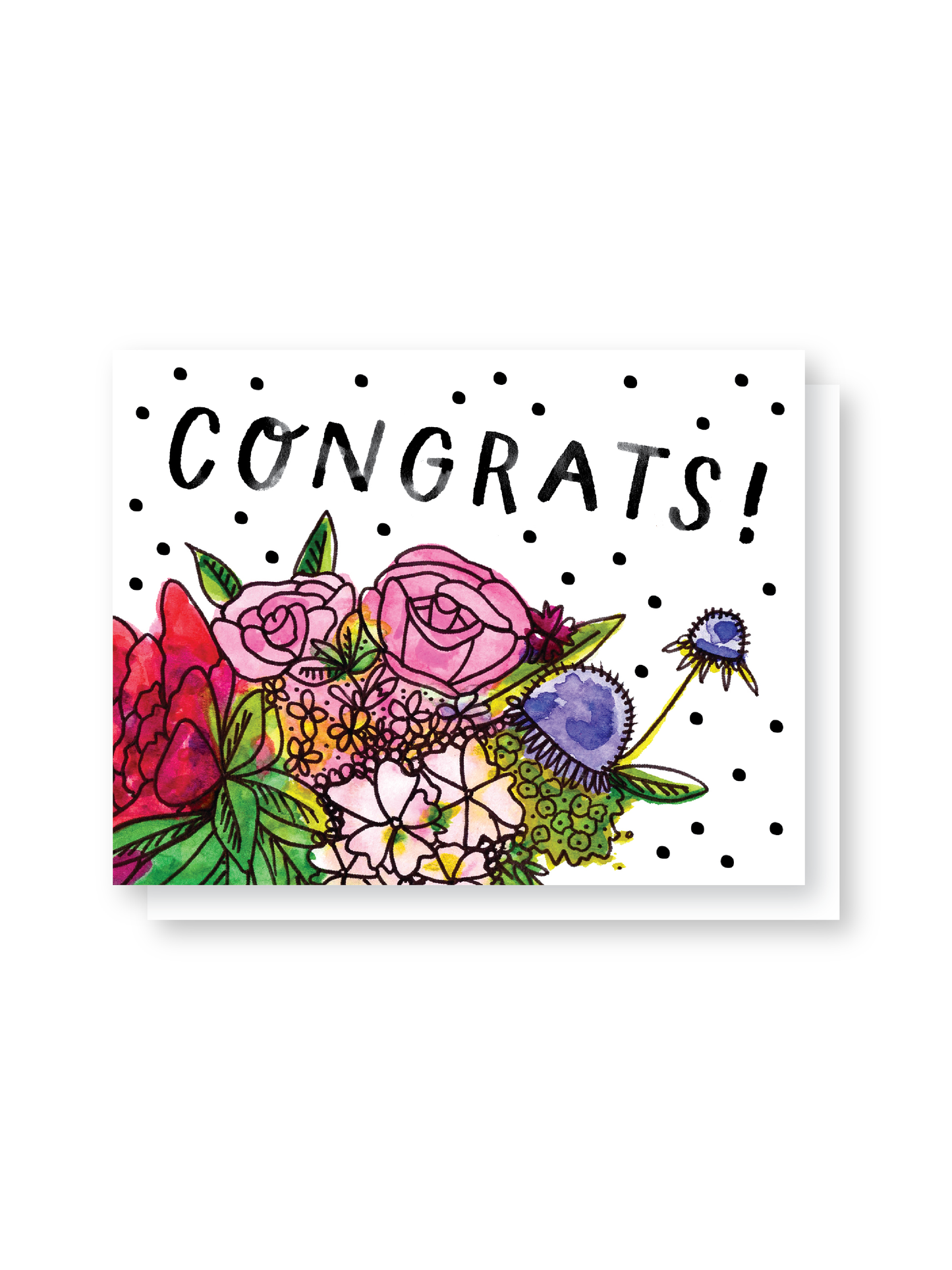 congrats bouquet card