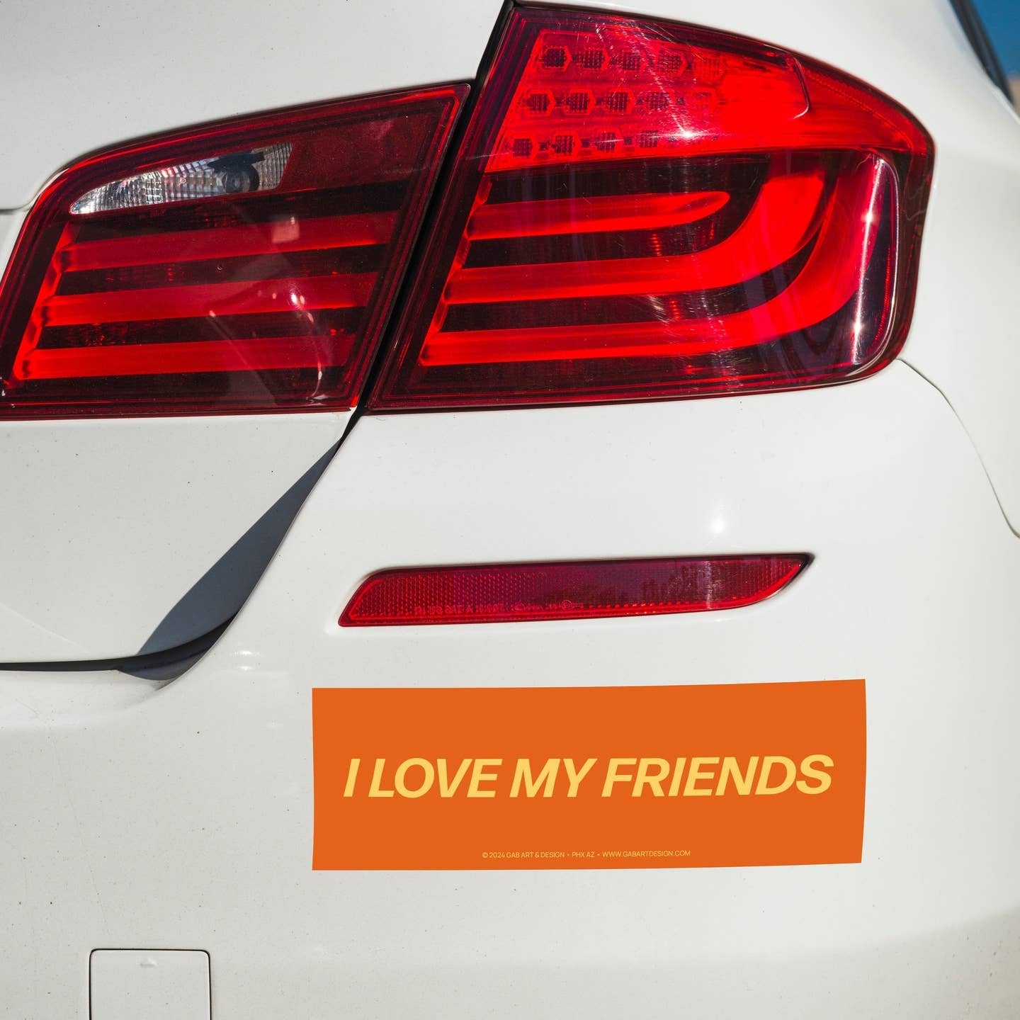 I Love My Friends Bumper Sticker/Magnet