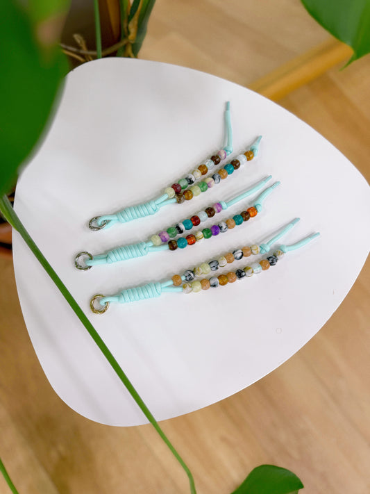 Beaded Cord Bag Charm