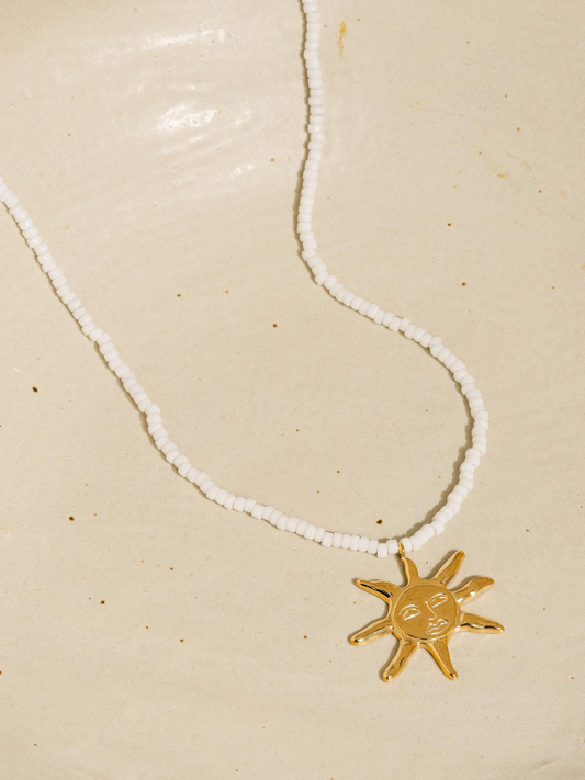 iridessa 18k gold-plated beaded necklace