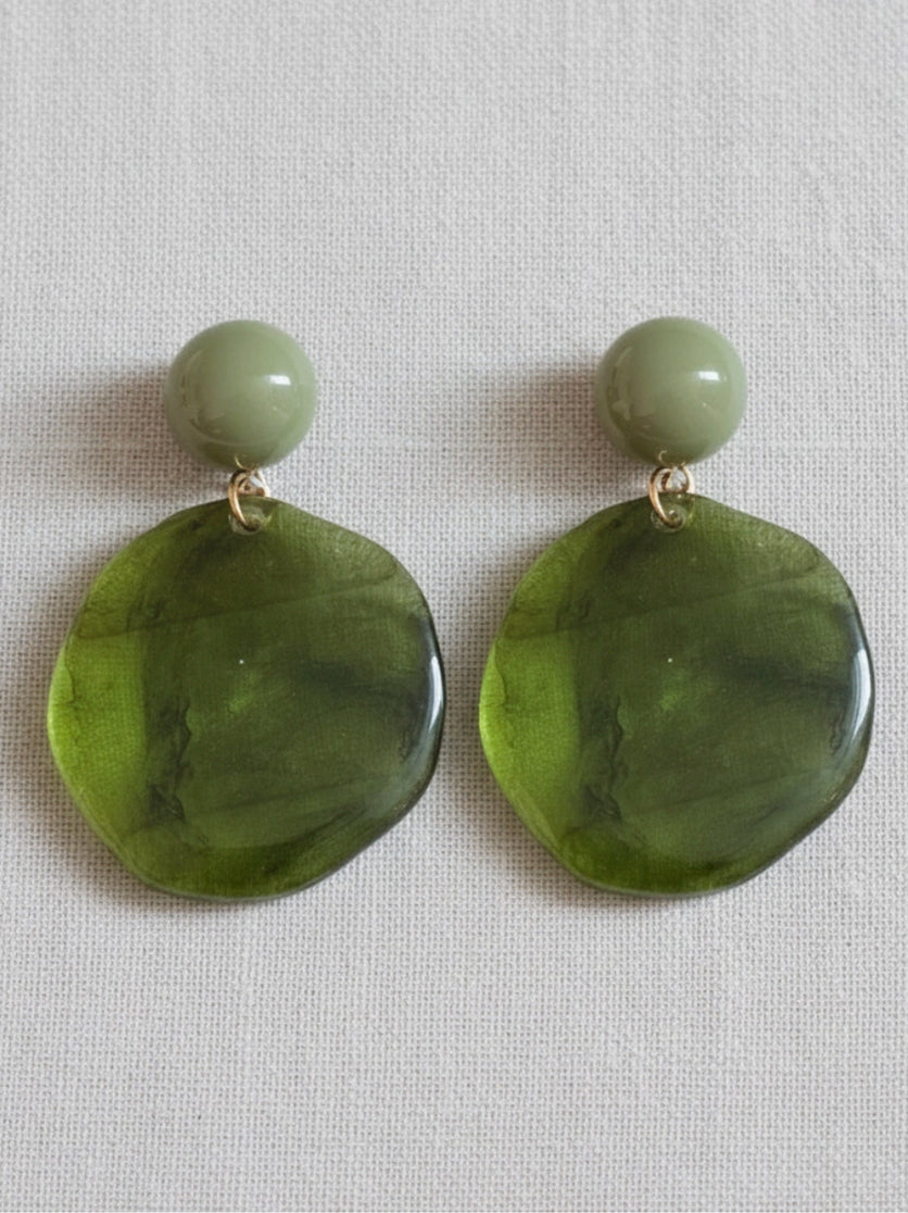 Irregular Moss Earrings