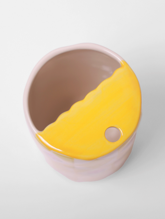 julia hand-painted ceramic travel tumbler