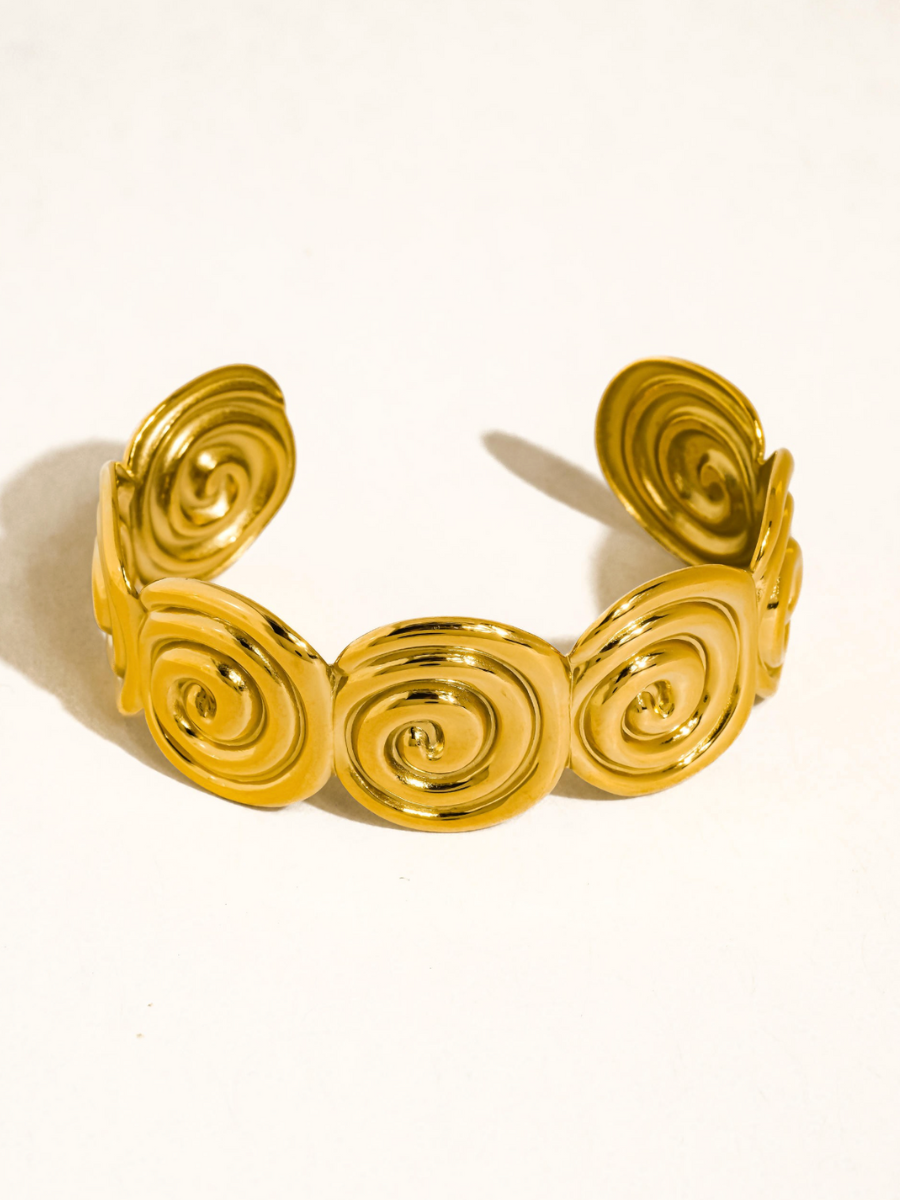 kaelen 18k gold-plated arm cuff