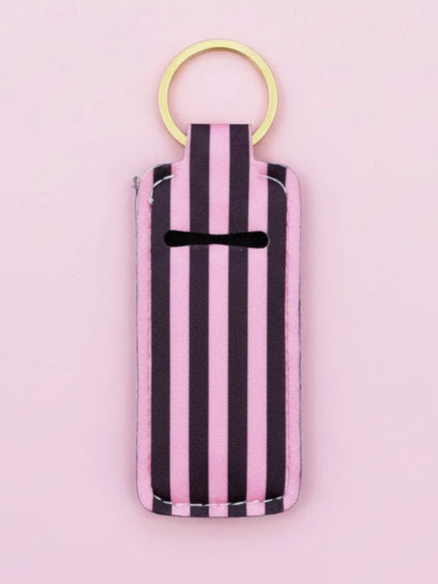 katie striped lip balm holder