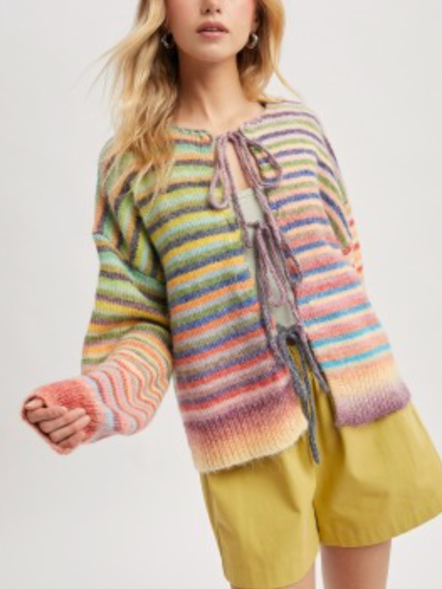 kendall tie front cardigan