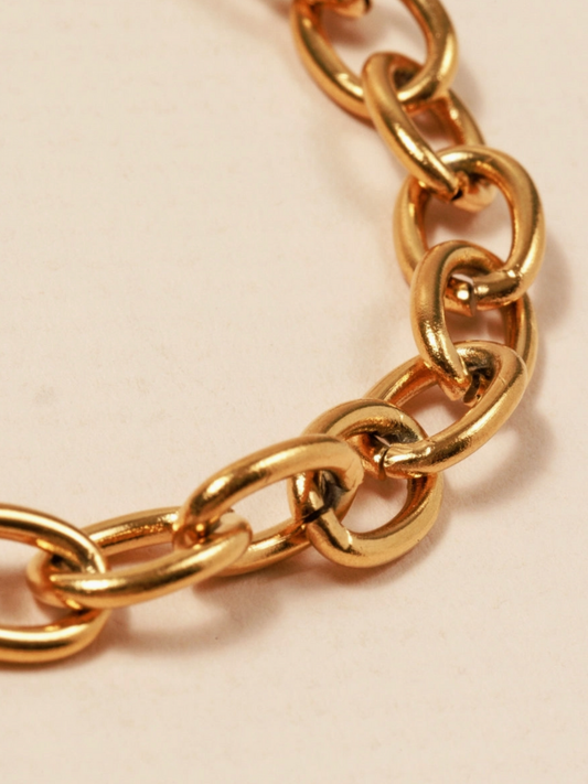 kiera gold chunky bracelet
