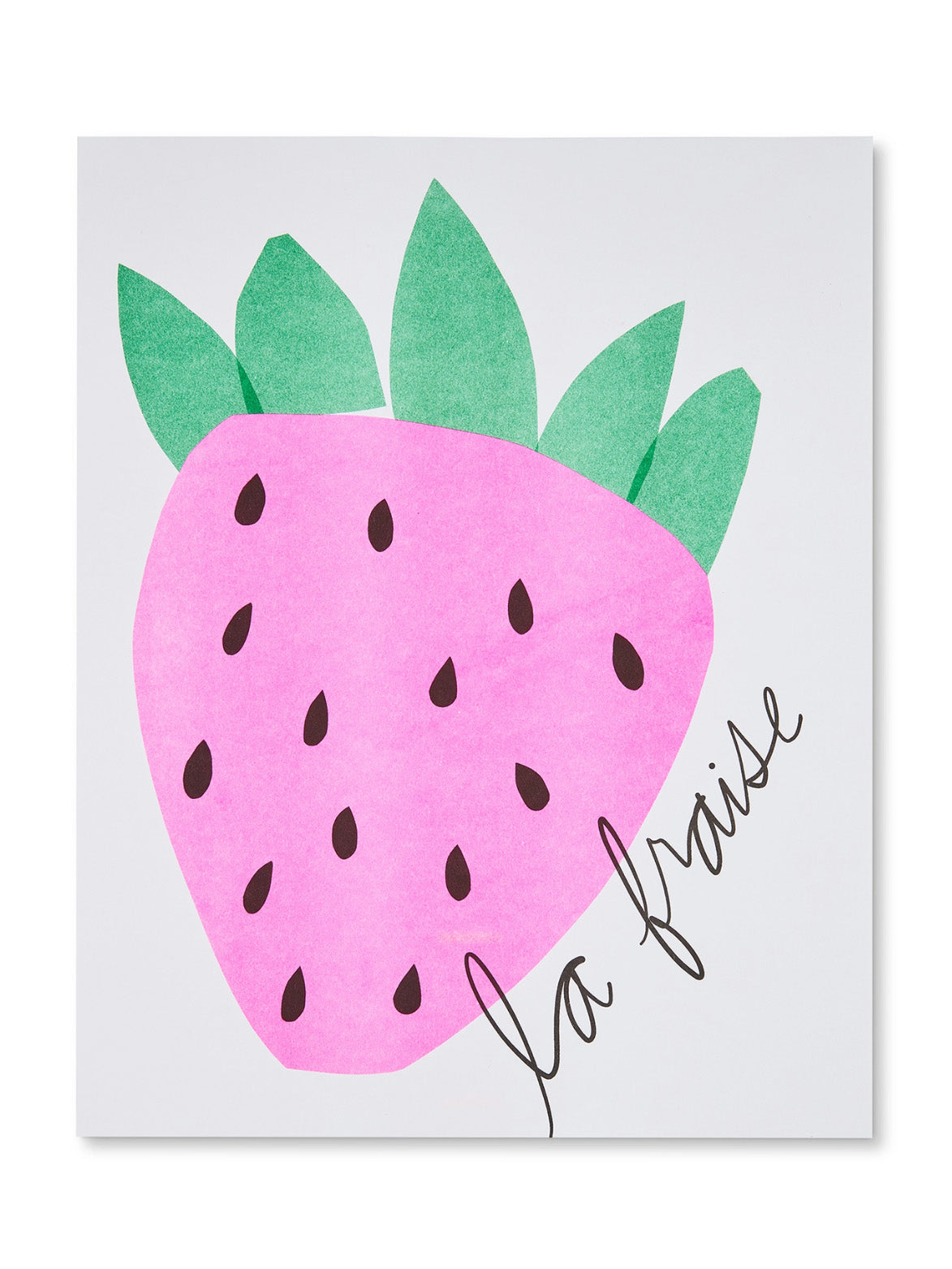 la fraise risograph print