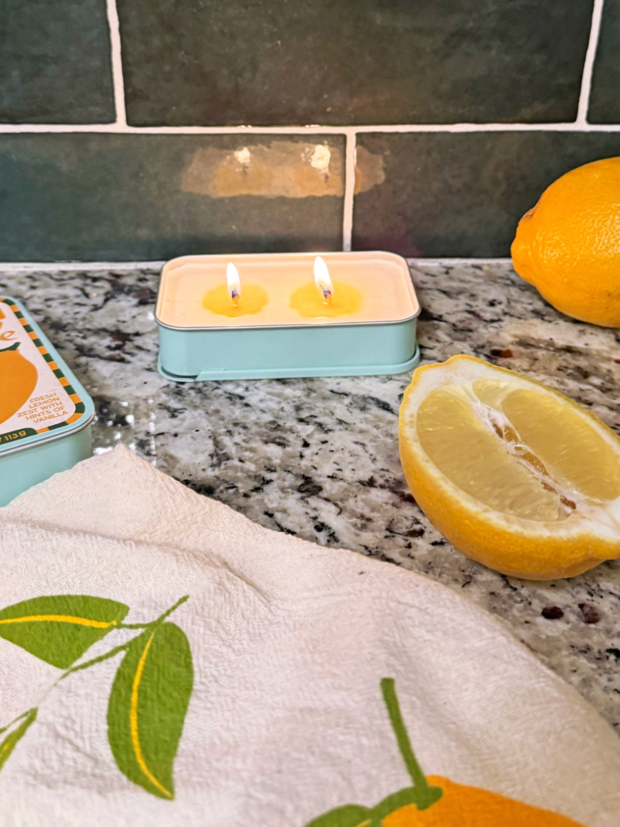 lemon soy candle