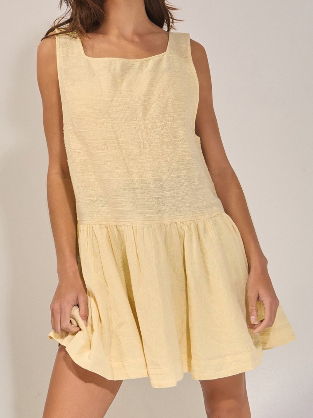 mabel drop waist mini dress
