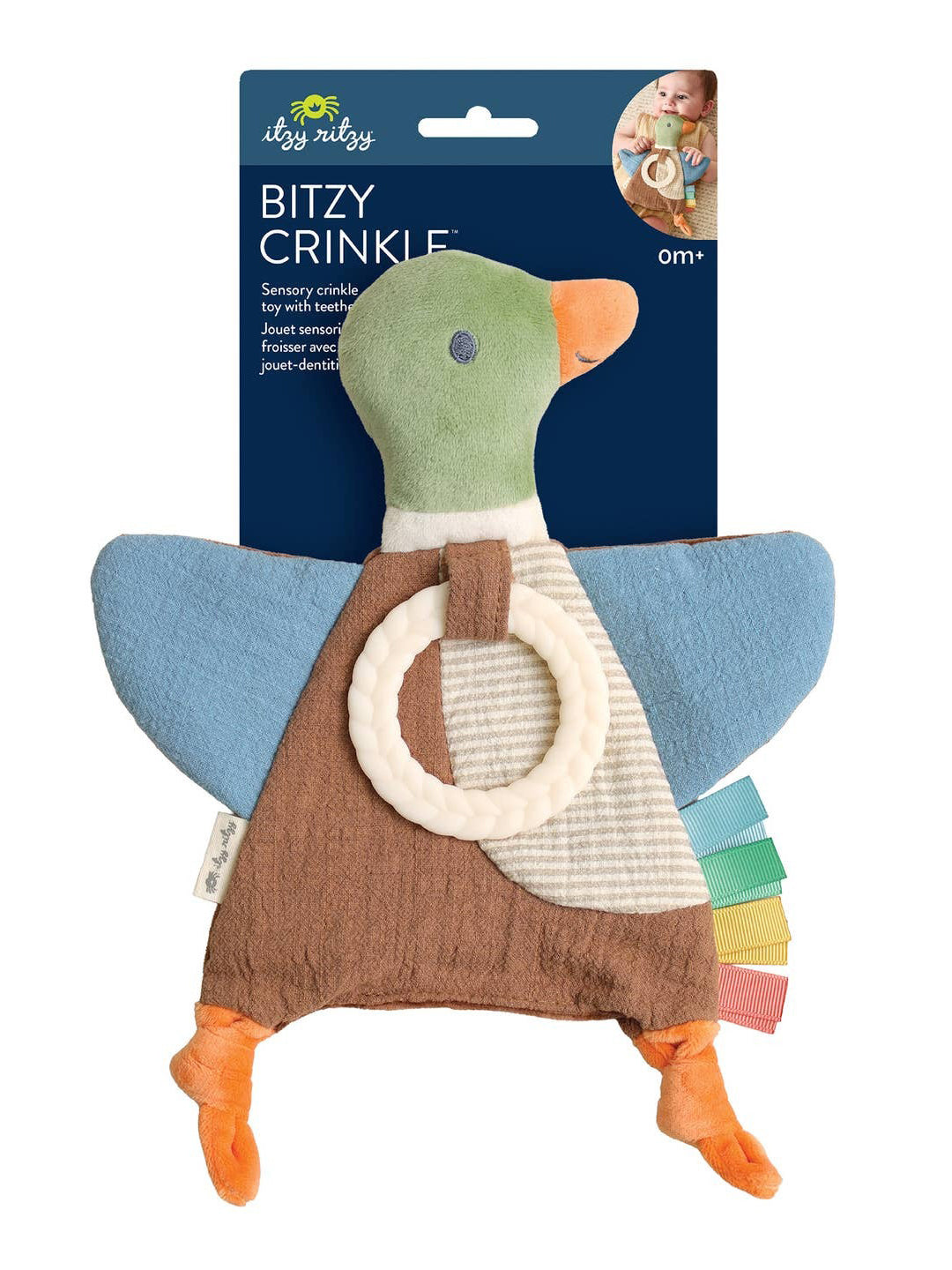 Mallard Duck Sensory Crinkle Lovey