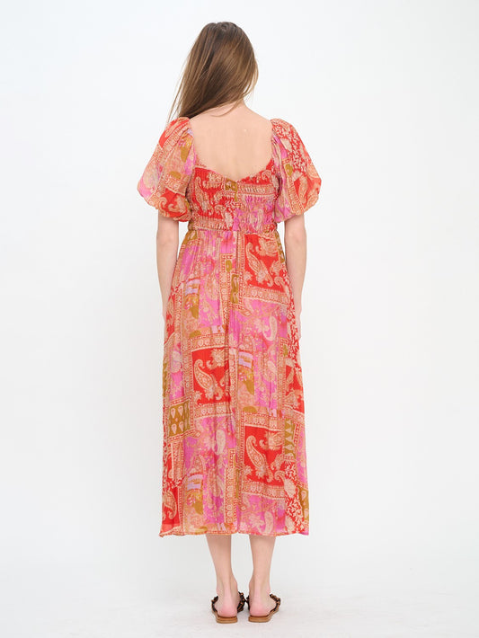 Mediterranean Majesty Maxi Dress