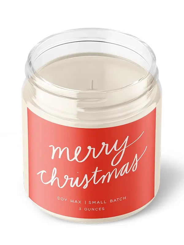Merry Christmas Soy Candle