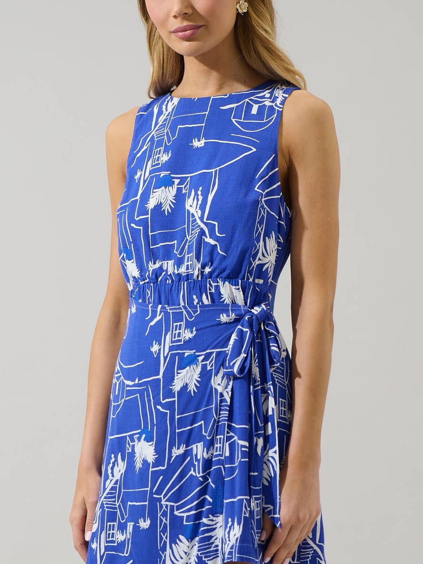 Mims Town Janis Wrap Mini Dress