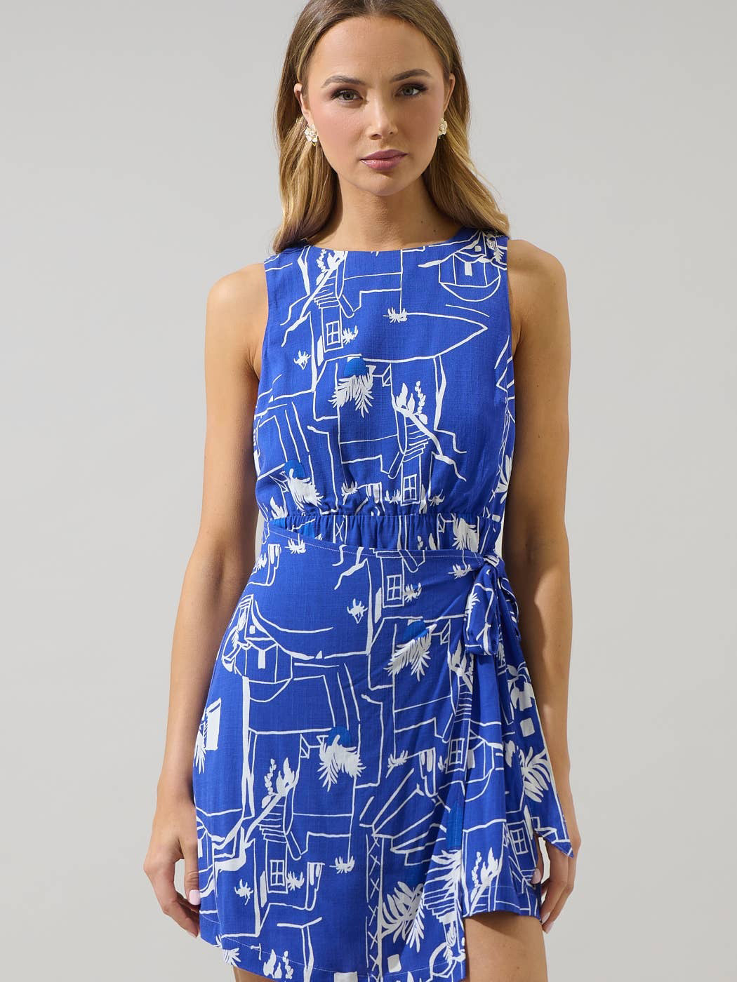Mims Town Janis Wrap Mini Dress