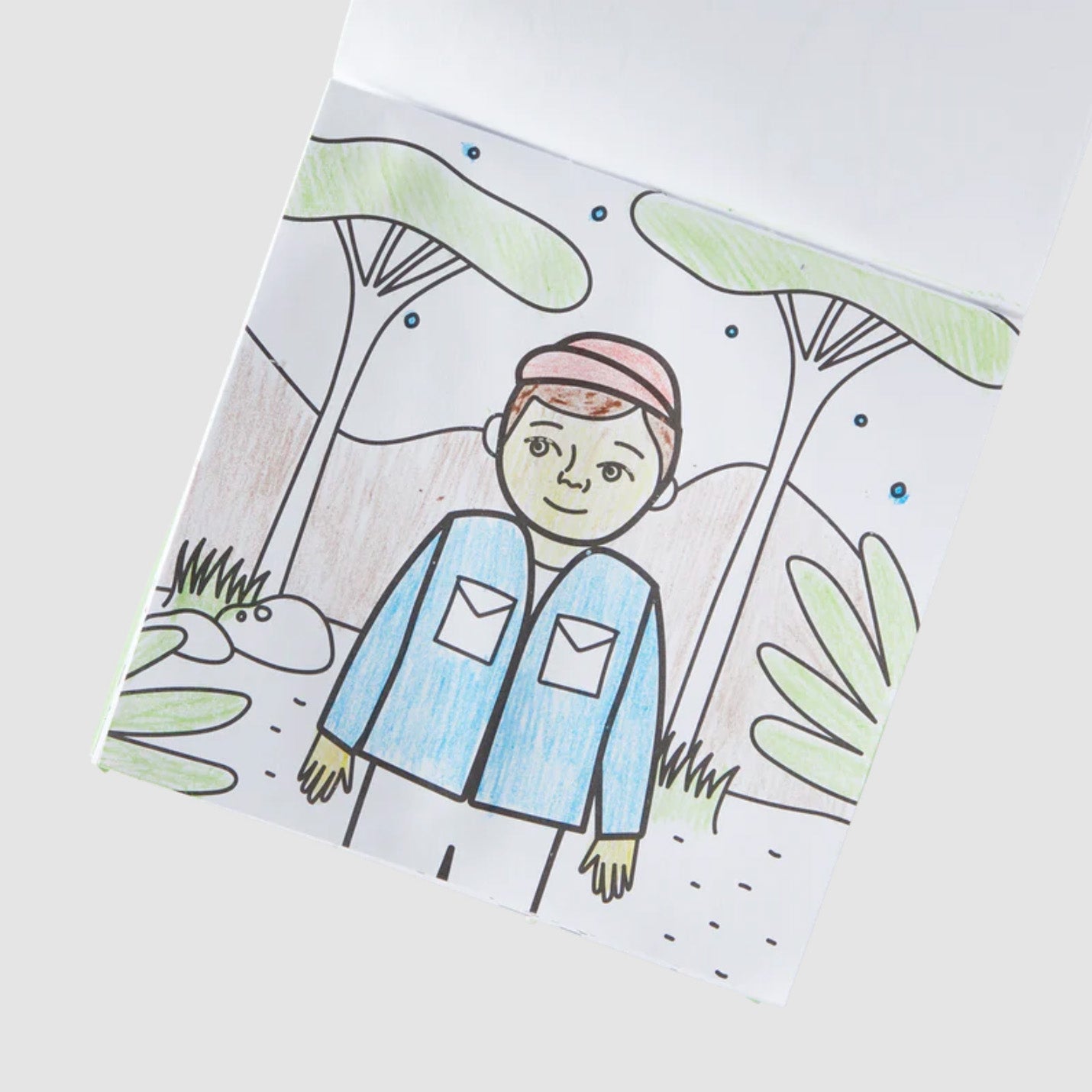 on safari carry along coloring book