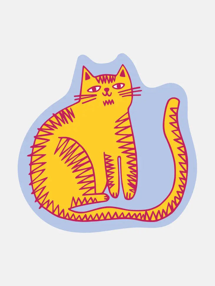 Orange Cat Sticker