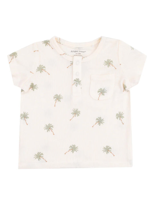 palm trees shirt + shorts set