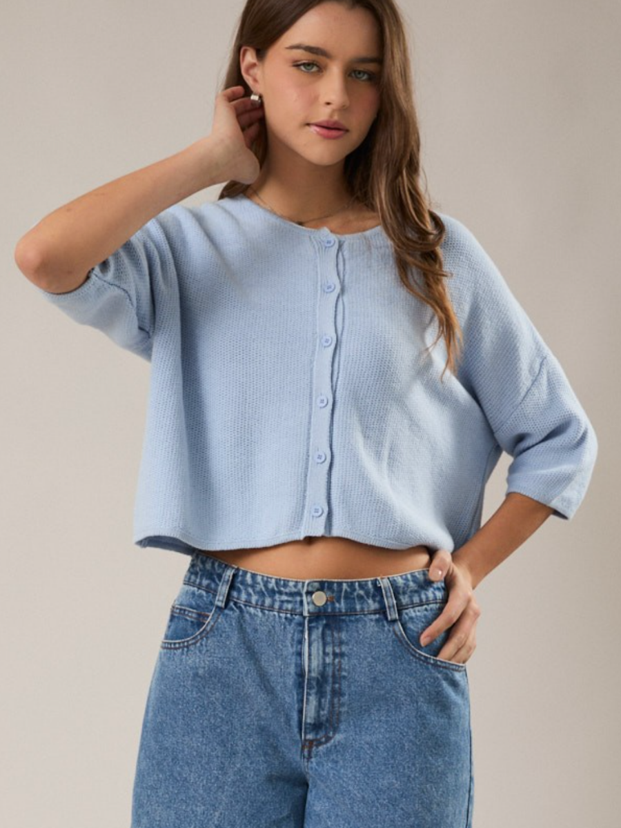 penny cropped cardigan