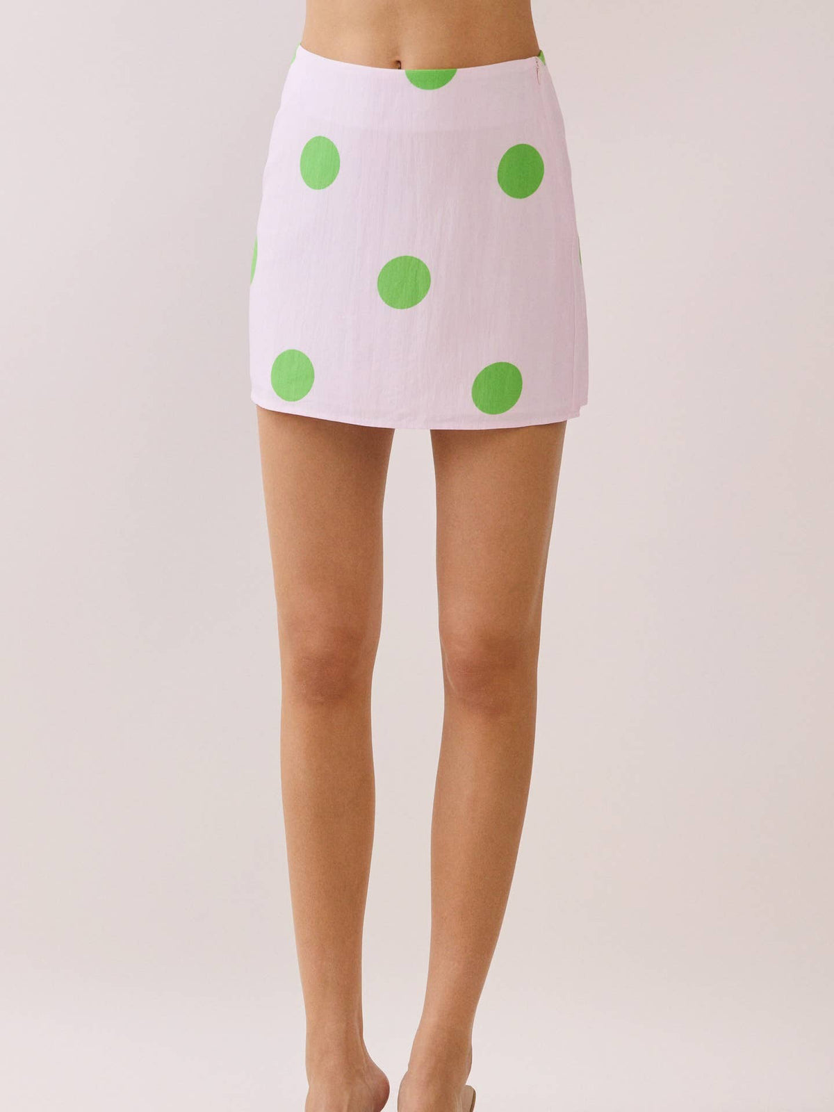 Pink Polly Polka Dot Mini Skirt