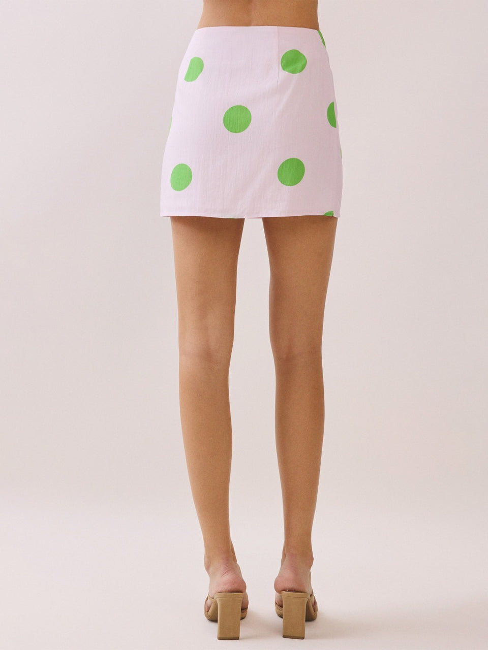 Pink Polly Polka Dot Mini Skirt