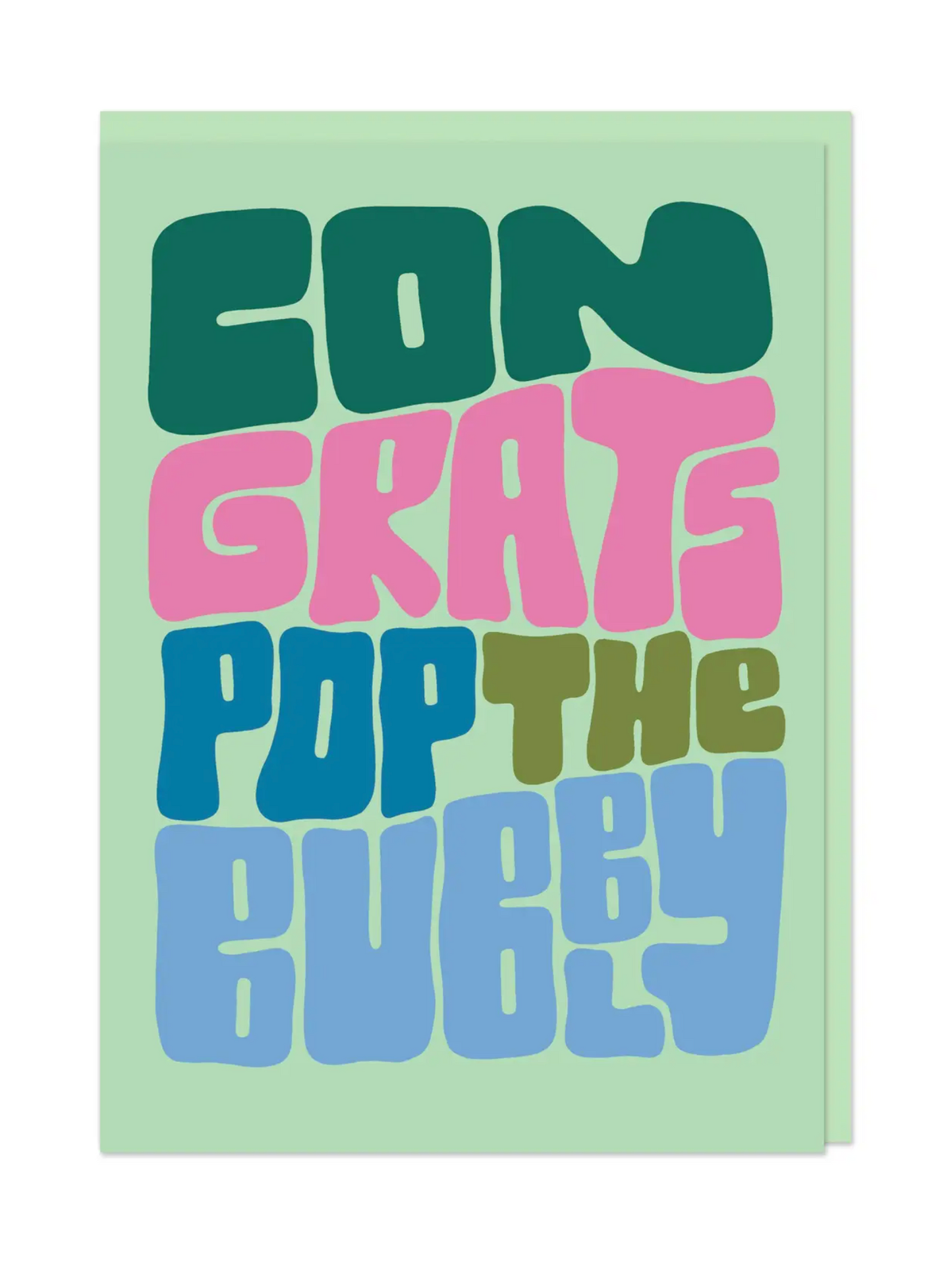 pop the bubbly congrats card