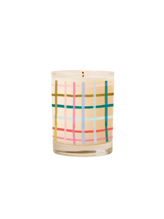 Pretty Plaid Candle