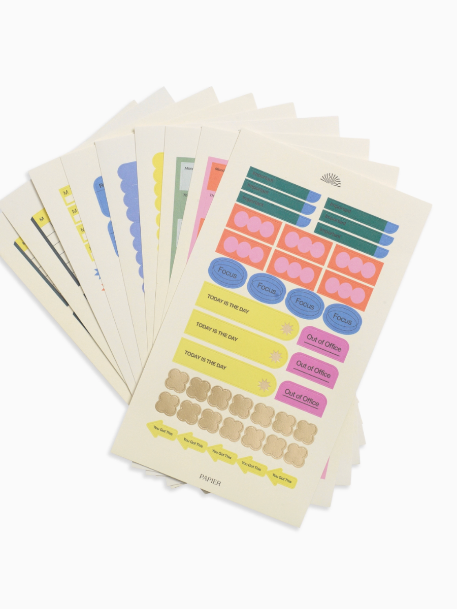 productivity stickers set