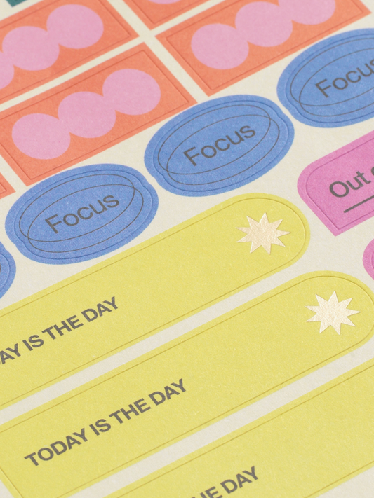 productivity stickers set