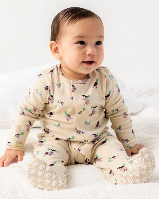 quack me up organic cotton magnetic footie