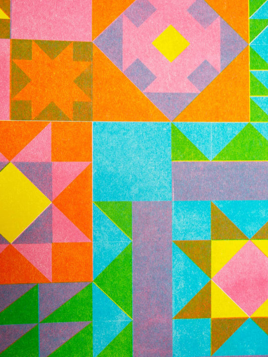 Quilt Riso Print 11x14
