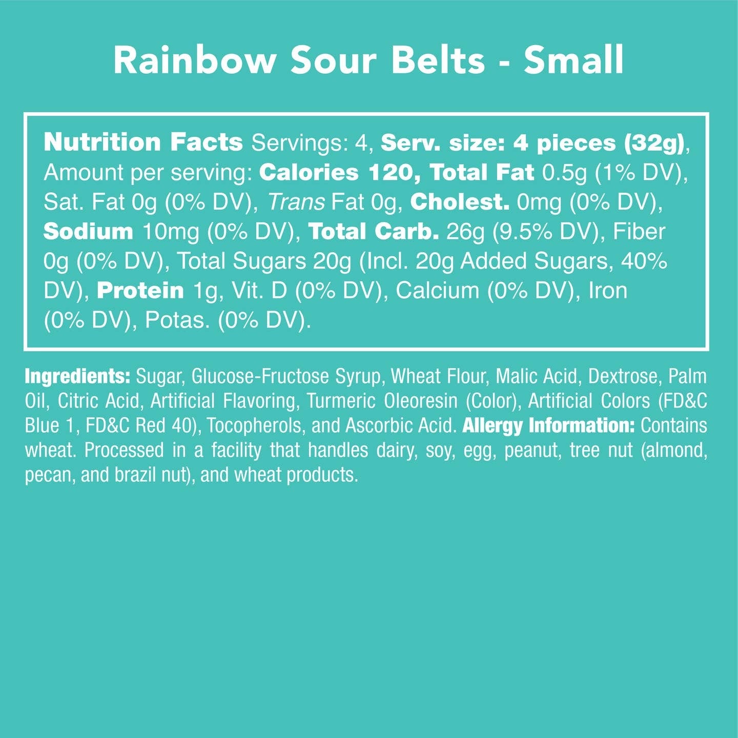 rainbow sour belts