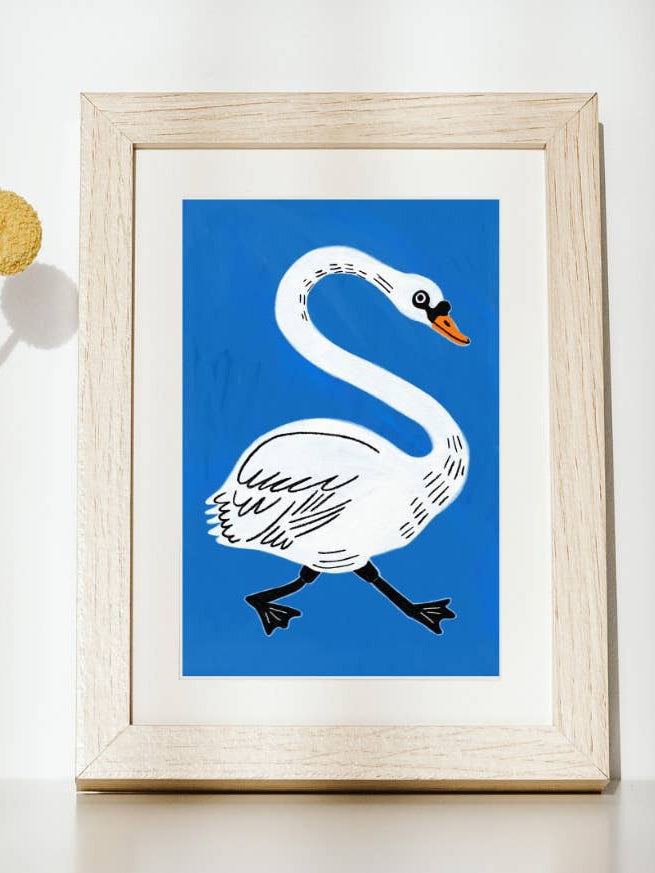 Runaway Swan 5x7 Print