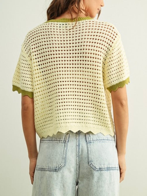 Spencer Scallop Knit Top